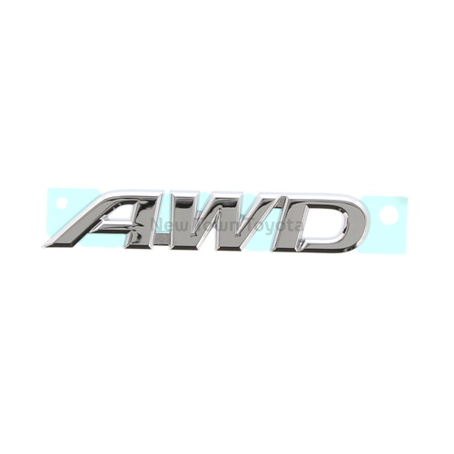 Genuine Toyota Rear Tailgate Awd Badge RAV4 2012 ON 75444-42060