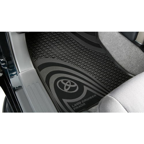 Toyota Prado 150 Series Front Rubber Floormats Aug 2009 Aug 2013